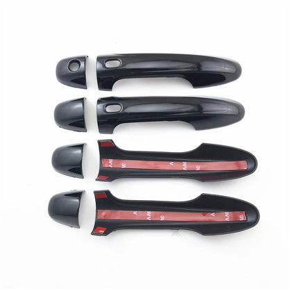 4 Pcs Black Car Door Handle Covers for Toyota Hilux (2015-2020)