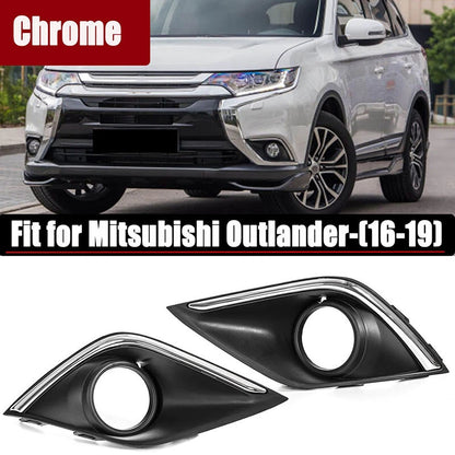 Front Bumper Fog Lamp Light Cover for Mitsubishi Outlander (2016-2019)