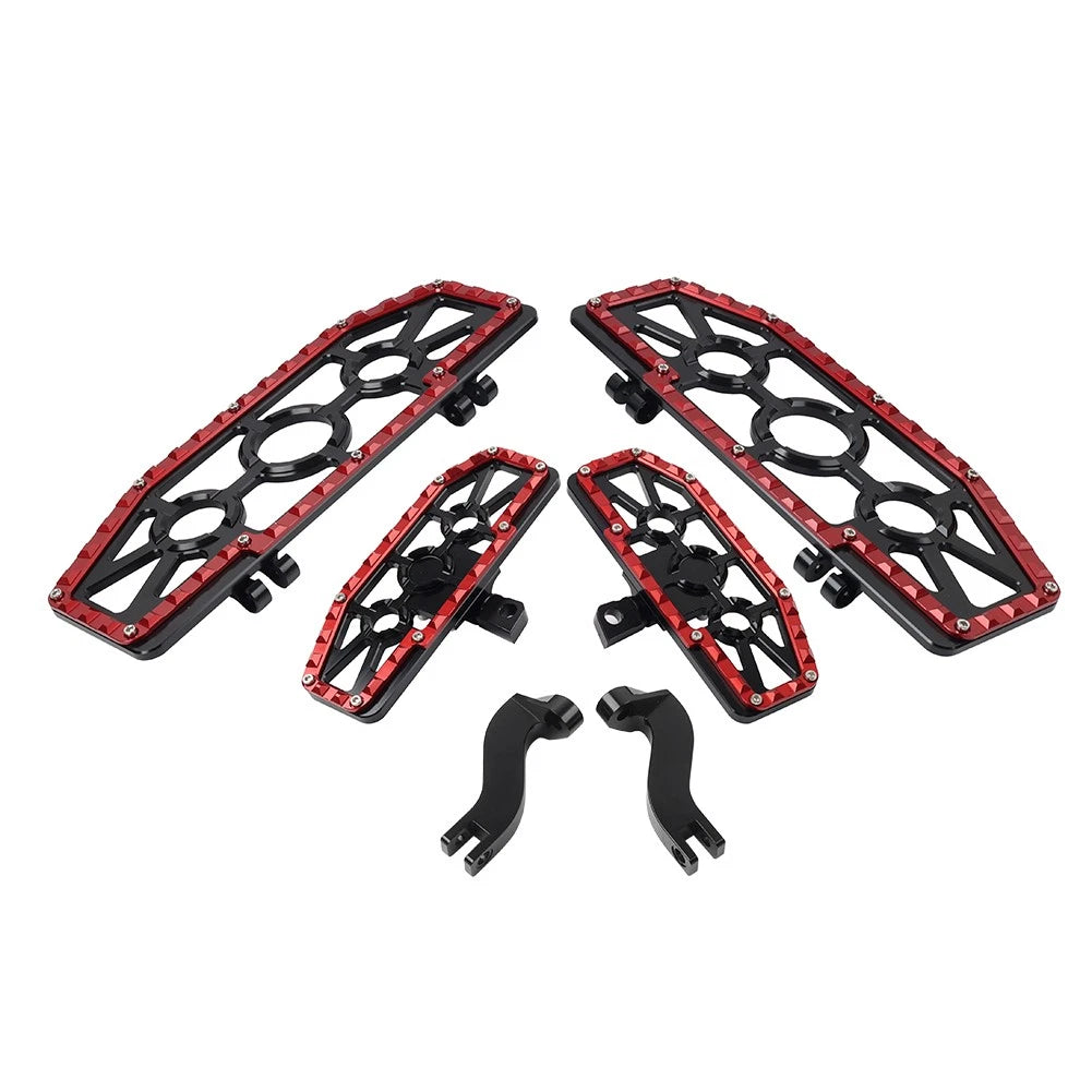 Front Floorboard & Rear Foot Pegs with Mounts for Harley Touring (93-23)