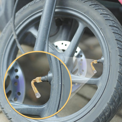 3 x 45 Degree Tyre Valve Stem Extension Extender Gold Tone for Car Motorcycle