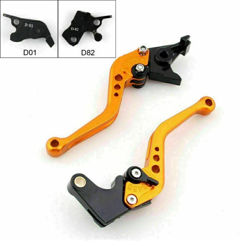 Brake Clutch Lever for Ducati Hypermotard 821 SP (2013-2015) Gold 2 x