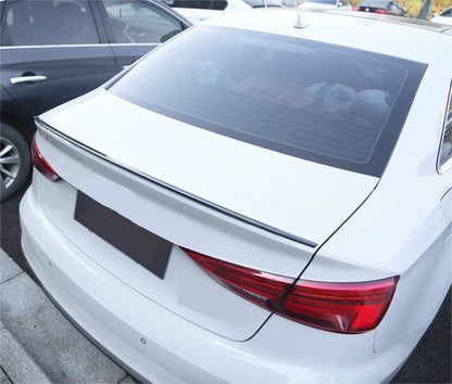 Rear Trunk Spoiler Wing for Audi A3 Sedan 2014-2020 Glossy Black