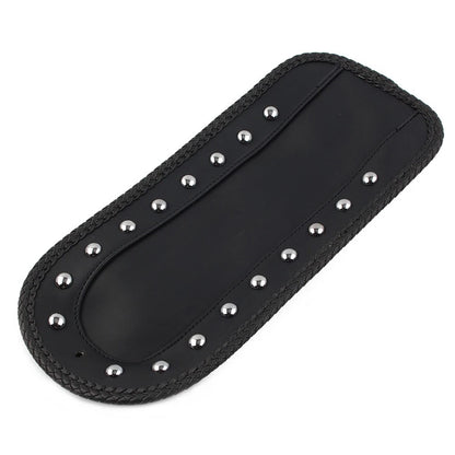 Black PU Leather Rivet Rear Fender Bib Solo Seat for Harley Softail (1984-2006)