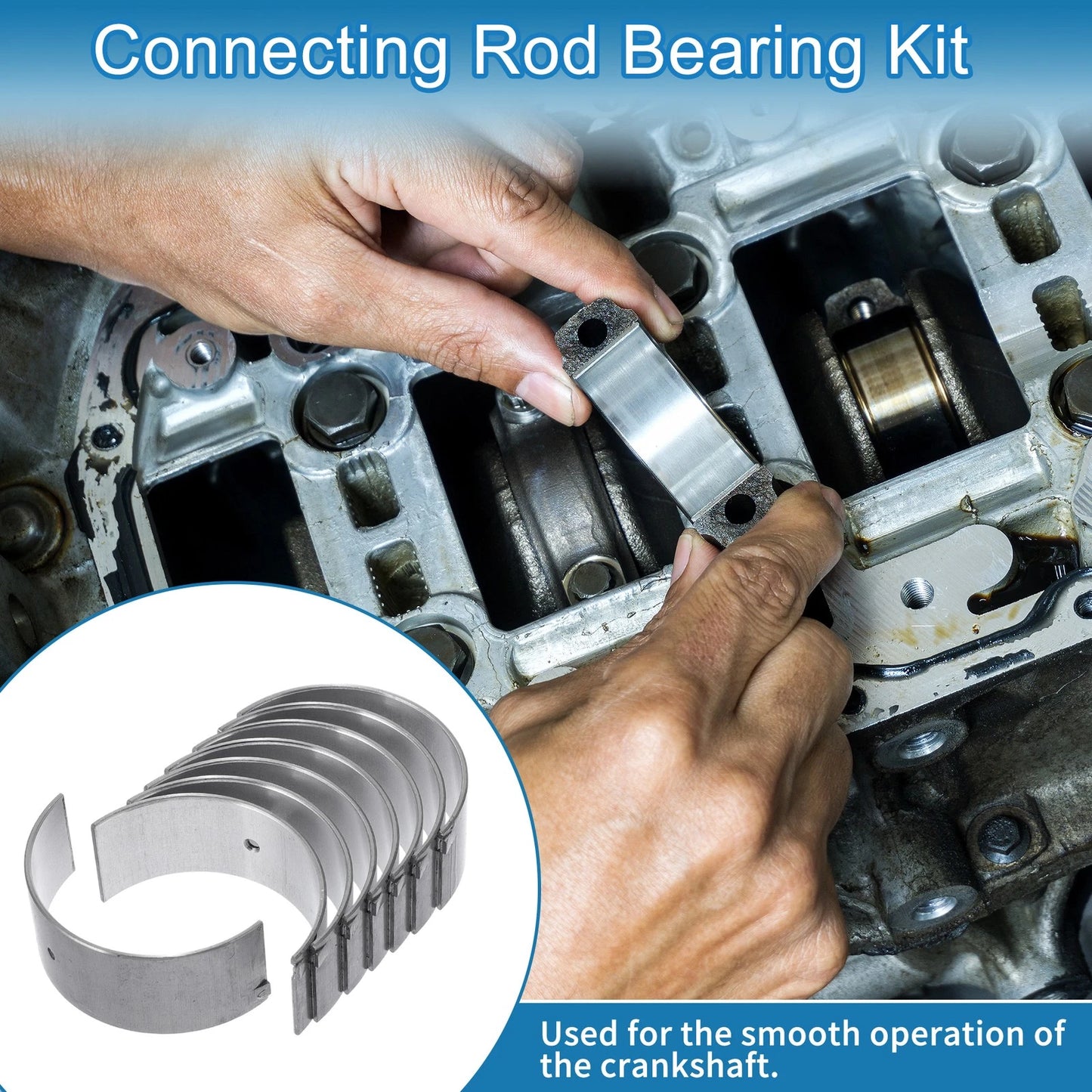 8 x Connecting Rod Bearing Set for Toyota Dyna