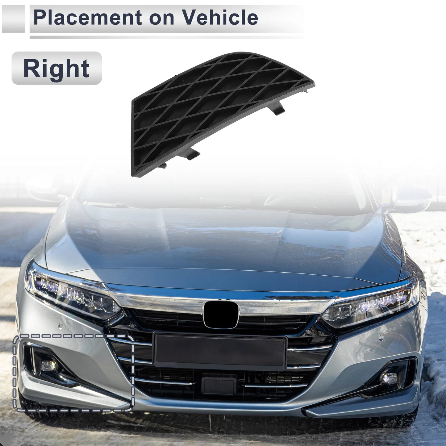 Fog Light Grill for Ford Mondeo GT (2001) - 1 x Car Front Right Light Cover
