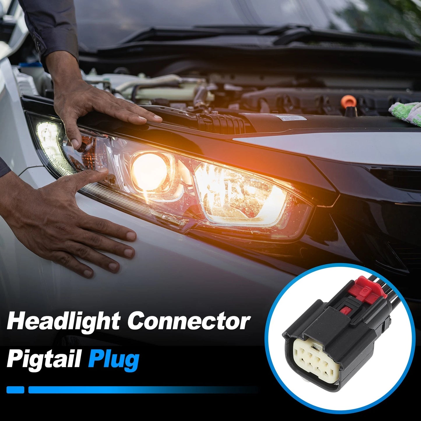 8-Wire Full LED Headlight Connector for Dodge Durango (2021-2022)