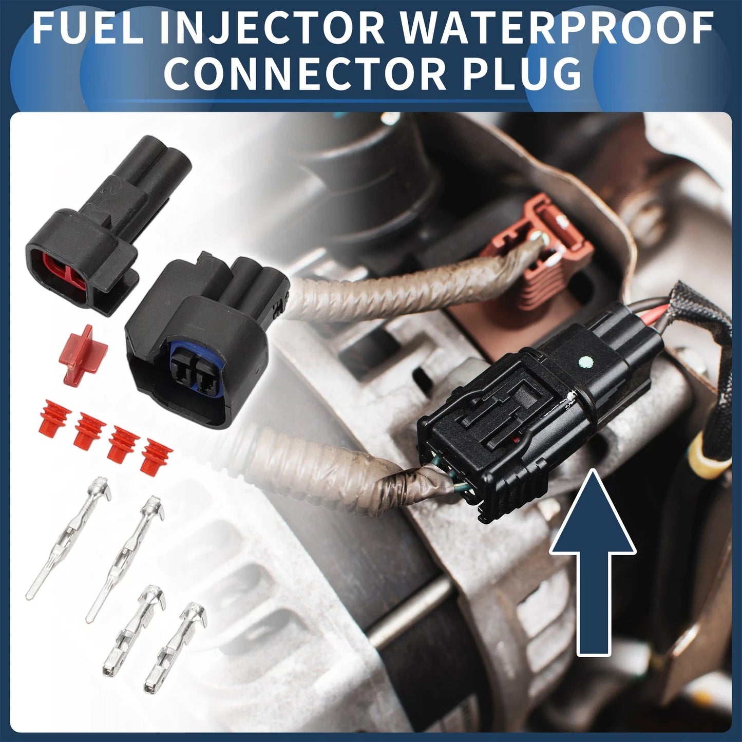 Fuel Injector Plug for Chevrolet Plastic Copper