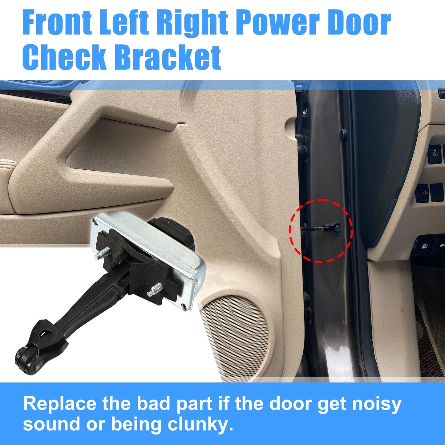 Front Door Check Strap Stop Limiter for Chevy Silverado GMC Sierra Yukon