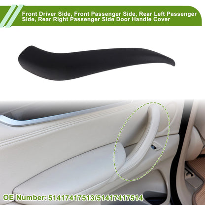Door Panel Handle Pull Trim Cover for BMW X1 F48 (2016-2022) Black