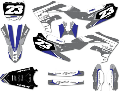 Custom Decal Kit for Yamaha YZF 450 2018-2022 - SHADES STYLE Stickers