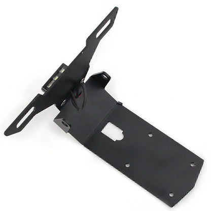 Black Steel License Plate Holder for KAWASAKI Ninja H2 SX (2019-2021)