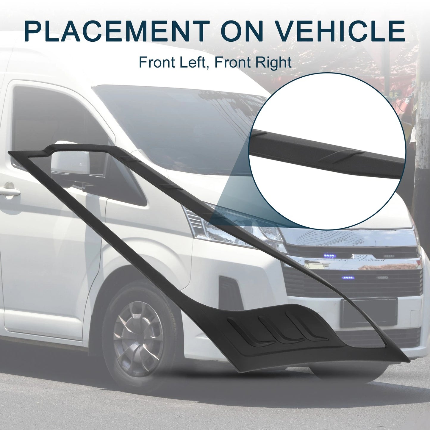 Front Headlight Trim Bezel for Toyota Hiace Commuter (2019-2020)