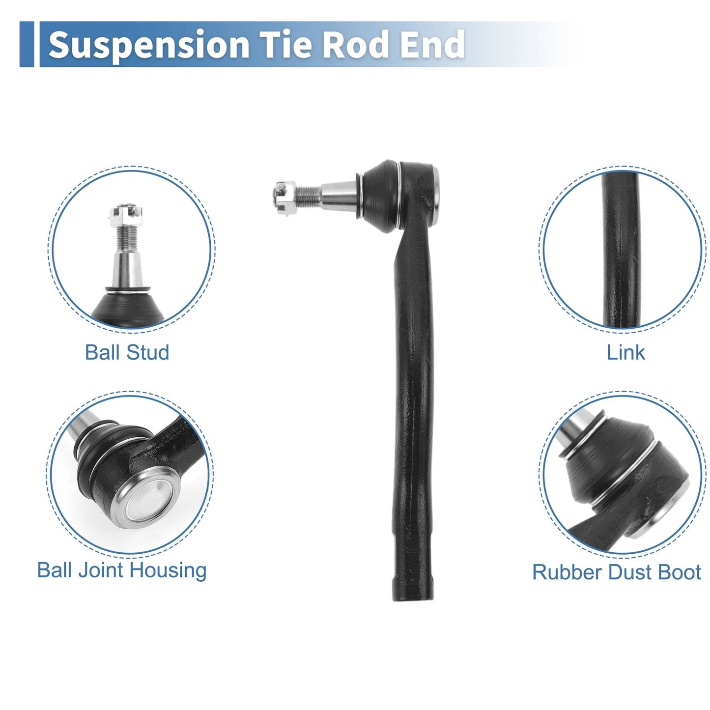 4pcs Tie Rod End Links for Nissan Maxima (2000-2003)