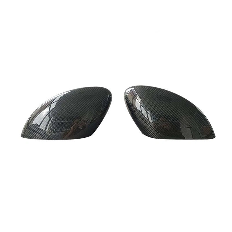 DRY Carbon Fiber Stick-on Side Mirror Cover Caps For Mustang Mach-E 2021-2024