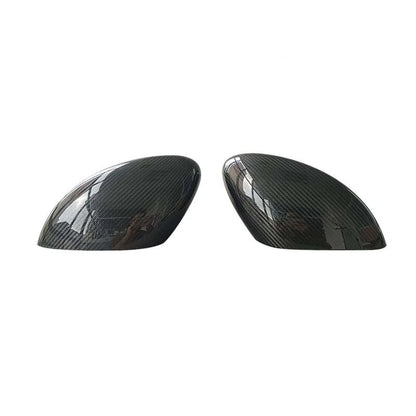 DRY Carbon Fiber Stick-on Side Mirror Cover Caps For Mustang Mach-E 2021-2024