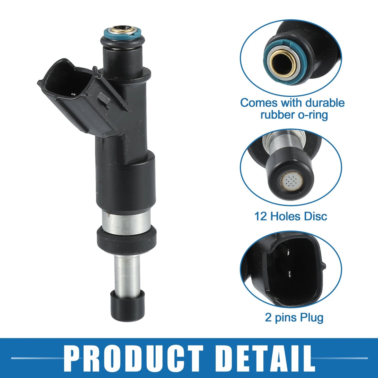 Fuel Injector for Toyota Tacoma 2.7L 2005-2016 - 1 x Black Injector