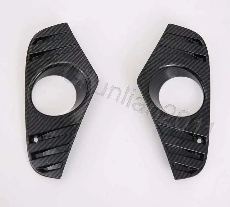 Front Fog Light Cover Trim for 2019-2023 Toyota RAV4 Carbon Fiber 2 x Pieces