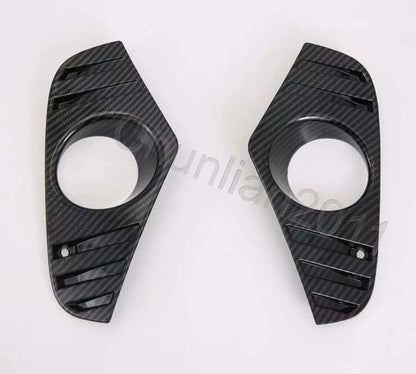Front Fog Light Cover Trim for 2019-2023 Toyota RAV4 Carbon Fiber 2 x Pieces