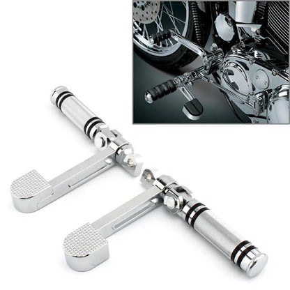 Footrest Footpegs with Heel Rest Chrome for Harley Sportster XL 883 1200 (2004-2023)