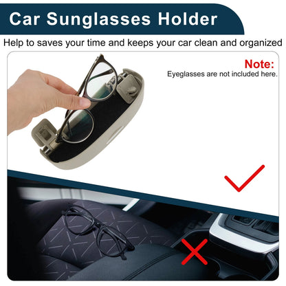 Sunglasses Case for Ford Puma MK2 ST Line X (2020-2025) ABS Beige 1 Set
