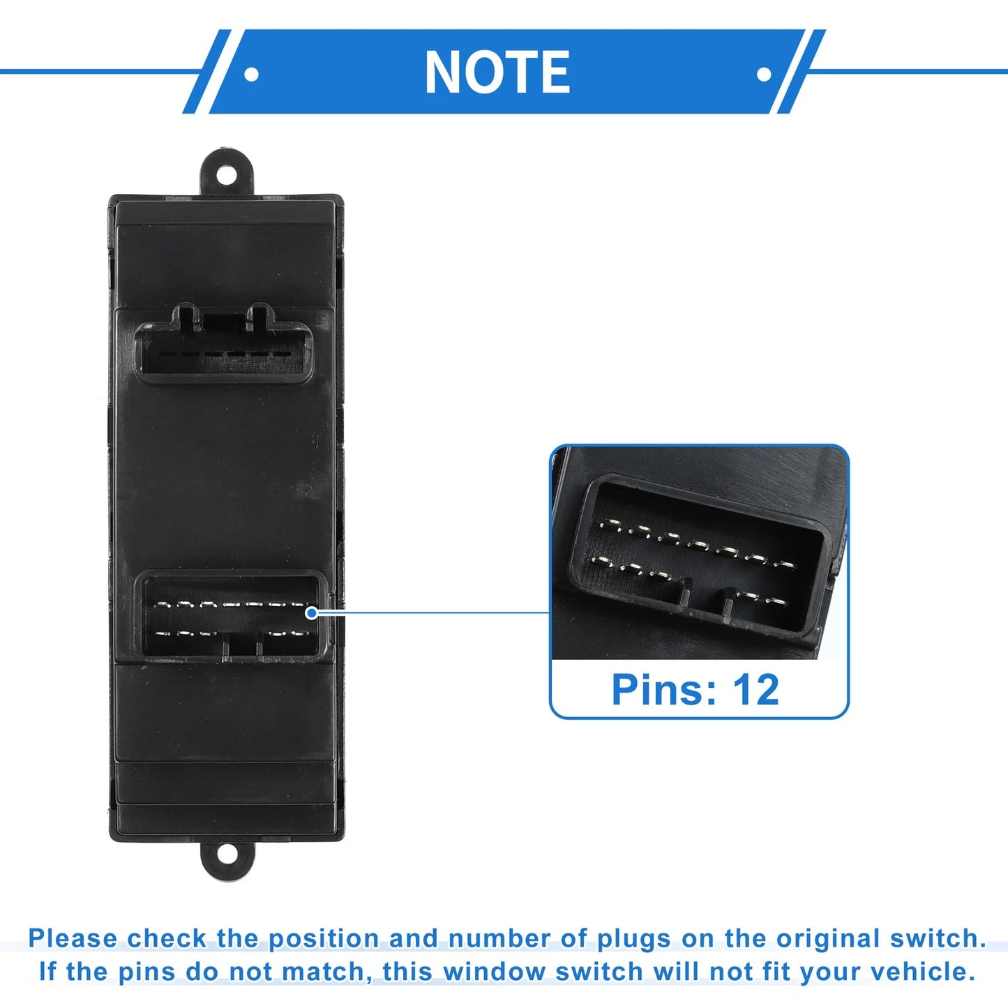 Power Window Switch for Toyota Avanza, Corolla (2001-2023)