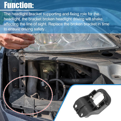 3 x Left or Right Side Headlight Support Mount Brackets for BMW X5 X6 (2007-2013)