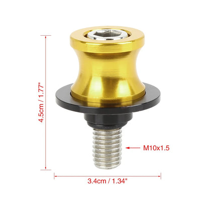 10mm / Swingarm Spool Bobbins (Gold Tone) for Motorcycle