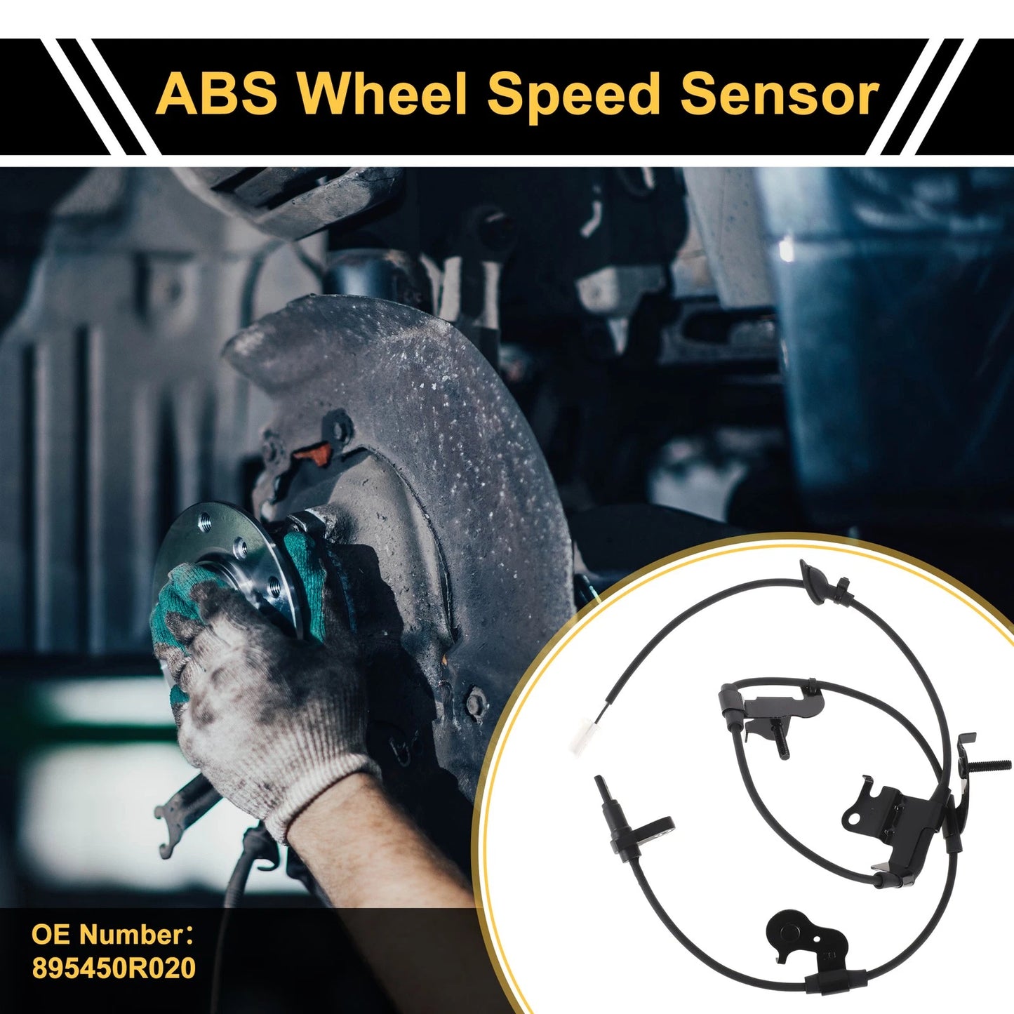 ABS Wheel Speed Sensor / Rear-Right for Toyota RAV4 (2013–2019)