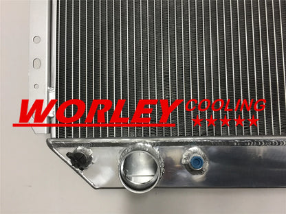 3 Row Aluminum Radiator + Fans for 1968-1979 Ford F-100 Pickup (1968-1979)