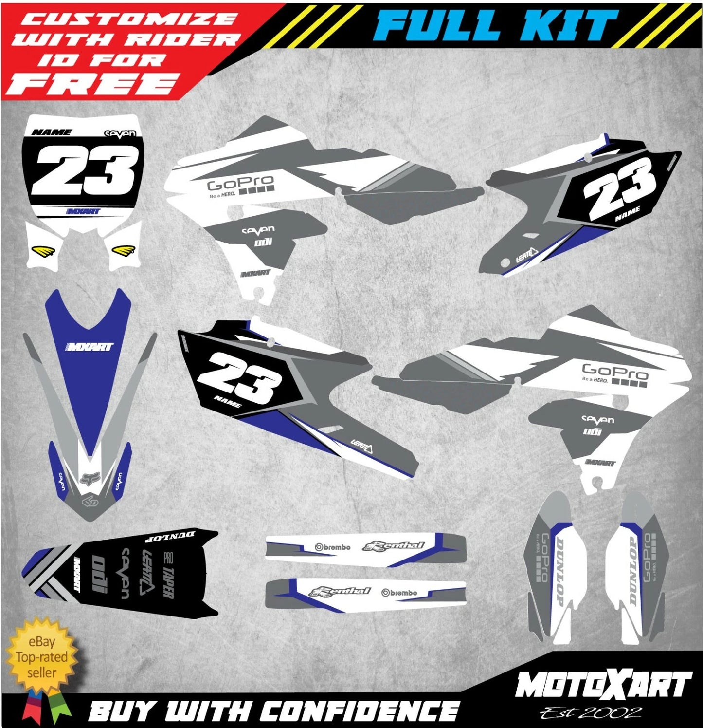CYCRA POWERFLOW SHAPED KIT for Yamaha YZF 450 (2014-2017)