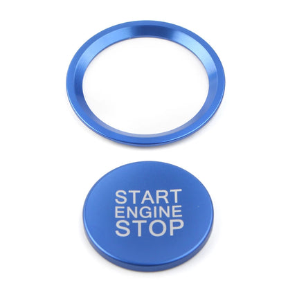 Blue Engine Start Button Decorative Ring Cover for Audi A4L A5 A6L A7 A8