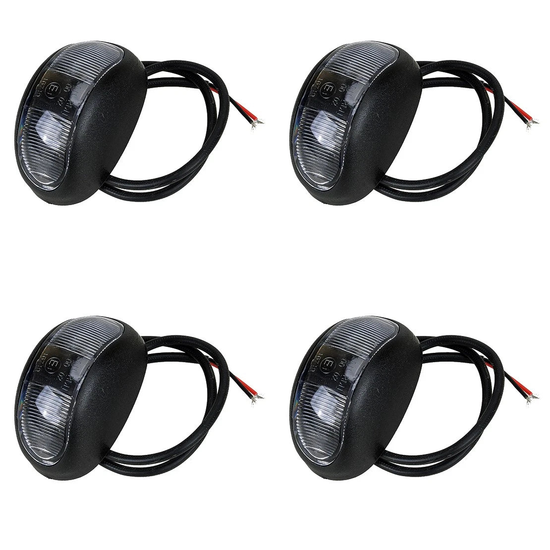 4 x Amber Red LED Clearance Lights for Trailer Truck