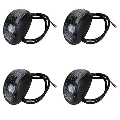 4 x Amber Red LED Clearance Lights for Trailer Truck