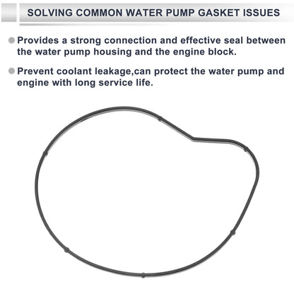 Water Pump Gasket for BMW 550i Base 2006-2010 Rubber 1 x Engine Component