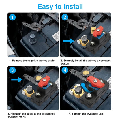 12V & 24V DC Battery Disconnect Terminal Switch for Car RV