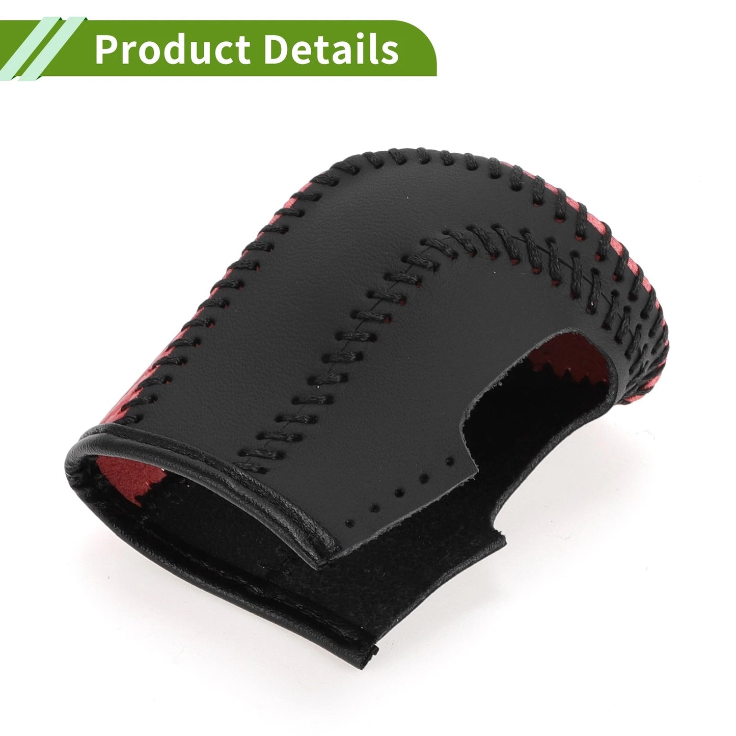 Car Gear Shift Knob Cover for Honda Civic 2016-2021 Red Carbon Fiber