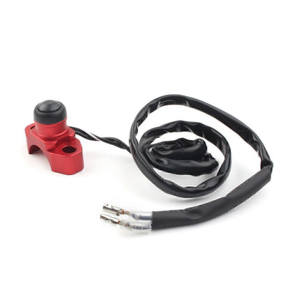 CNC Engine Stop Start Kill Switch Button for Dirt Bike Quad ATV Universal Red
