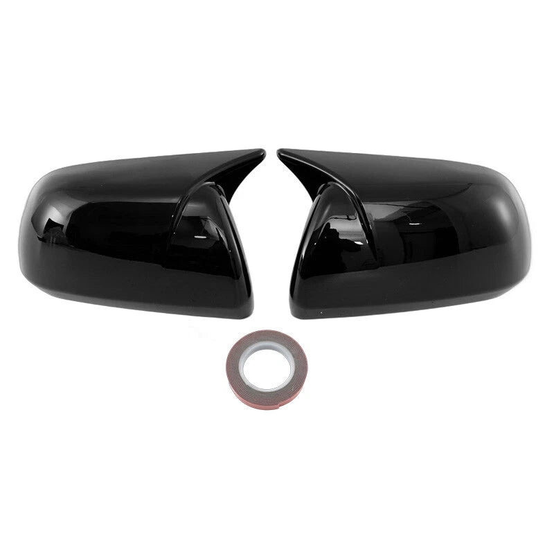 Glossy Black Rear View Mirror Cover Caps for Toyota Highlander (2008-2013)