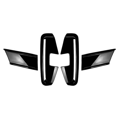 Black Front Bumper Air Vent Spoiler for BMW 4 Series G22 G23 M Sport (20-24)