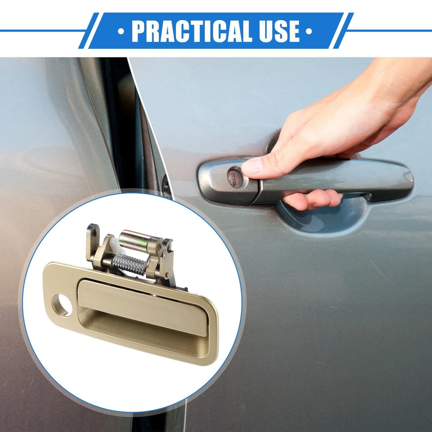 Gold Tone Exterior Door Handle for Toyota Camry (1997–2001)