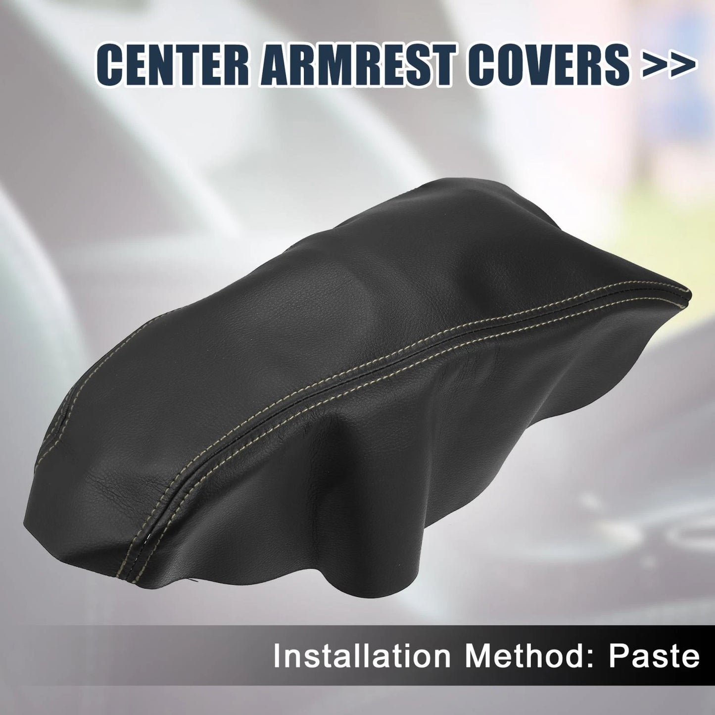 Microfiber Leather Armrest Cover for Nissan Maxima 2016-2021 Beige