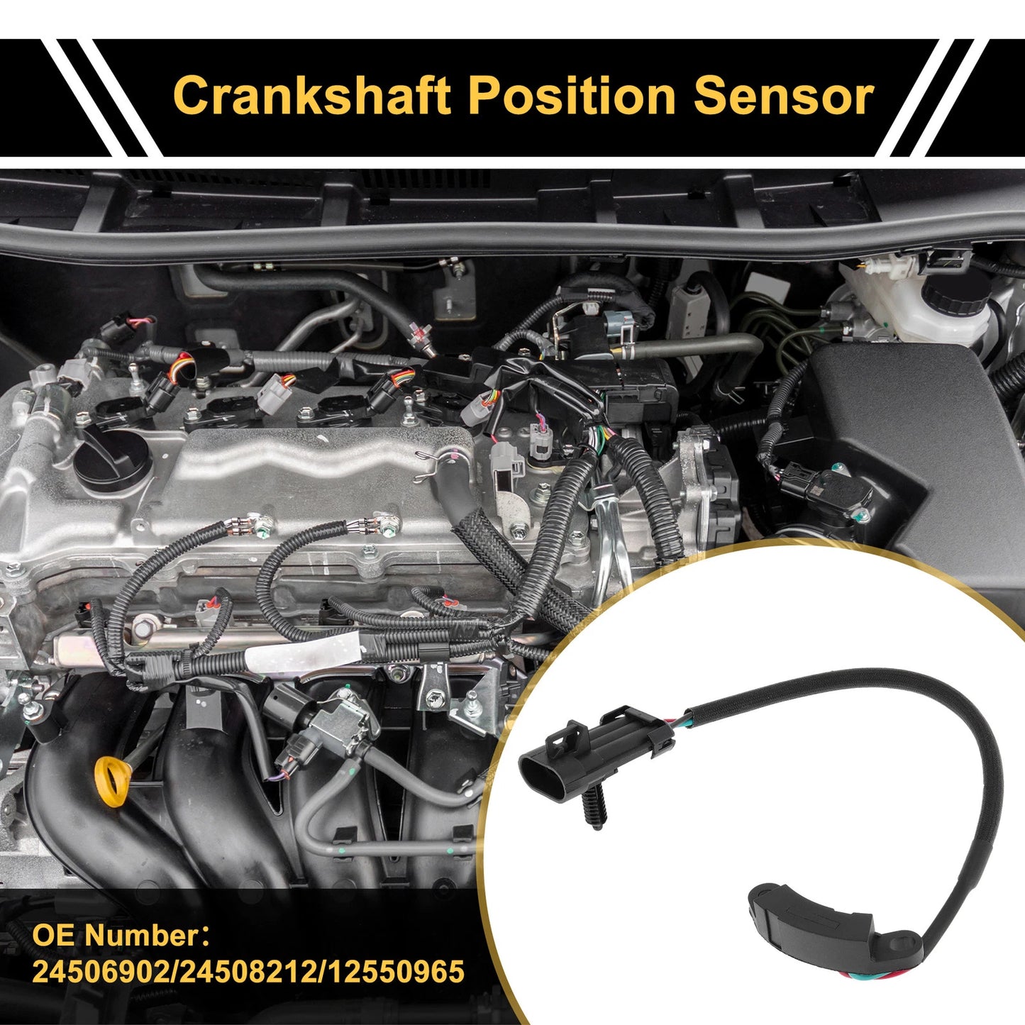 1 Pc Crankshaft Position Sensor for Chevrolet Malibu (1997-2003)