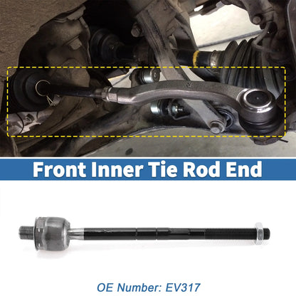 2 x Front Inner Tie Rod End Links for Ford Explorer, Ranger (1998-2004)