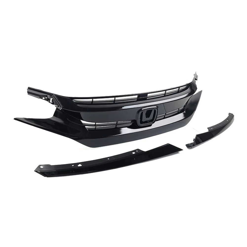 Front Upper Bumper Mesh Grille for Honda Civic Coupe Sedan (2016-2018)