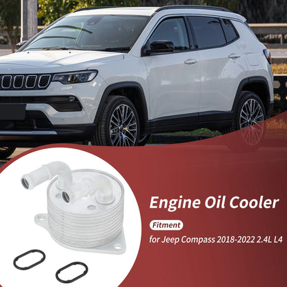 Engine Oil Cooler w/Gaskets for Jeep Compass (2018-2022)