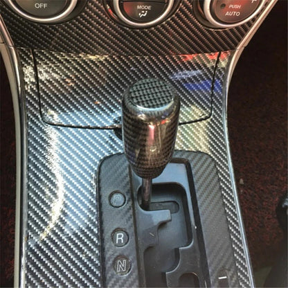 Universal Manual Gear Shift Knob for Car SUV - Black Carbon Fiber
