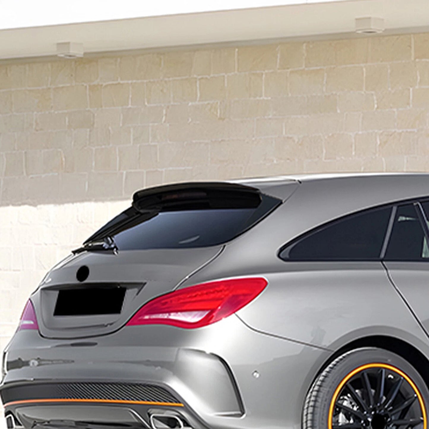 Gloss Black Rear Boot Spoiler Lip for Mercedes Benz CLA X117 (2013-2019)
