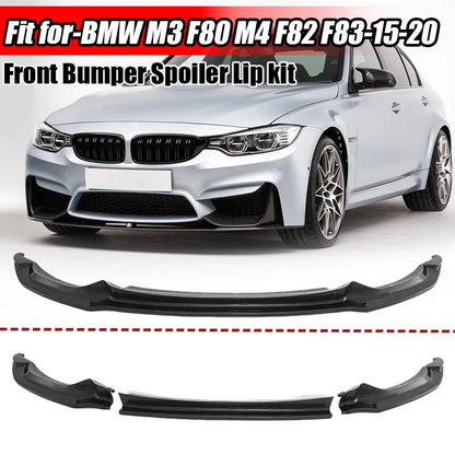CS Style Carbon Fiber Front Bumper Lip for BMW M3 F80 M4 F82 F83 (2015-2020)
