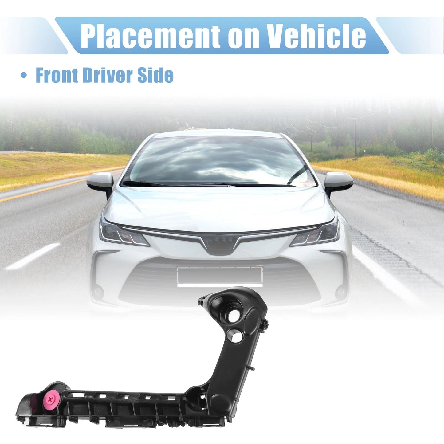 Bumper Bracket Front Right Retainer for Toyota Corolla (2019-2023)
