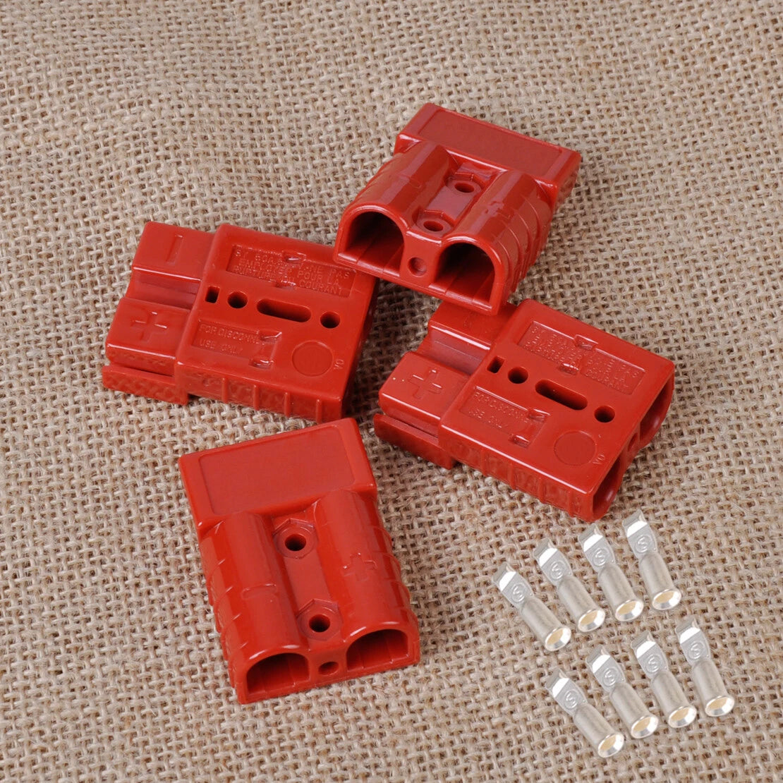 4 x 50A 600V Battery Quick Connector Plug for Winch Trailer